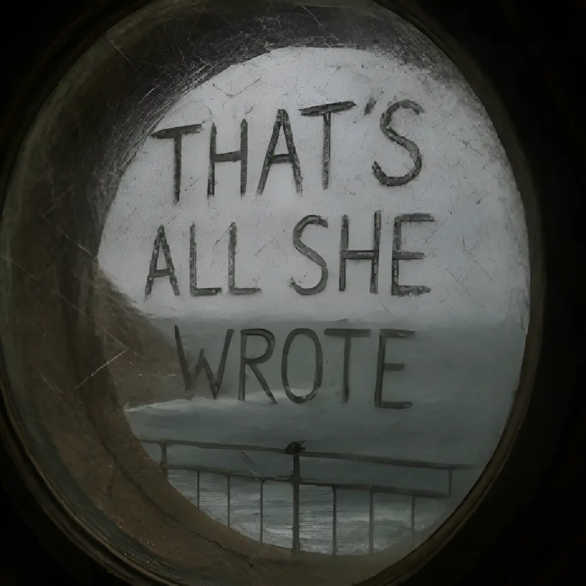 that's all she wrote cover